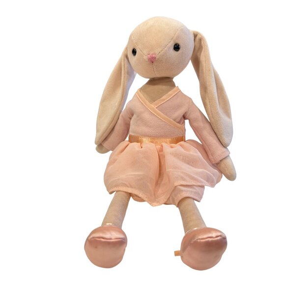 Jellycat Lila Ballerina Bunny Plush Doll In Pink Dress With Satin Ballet Shoes - Picture 9 of 11